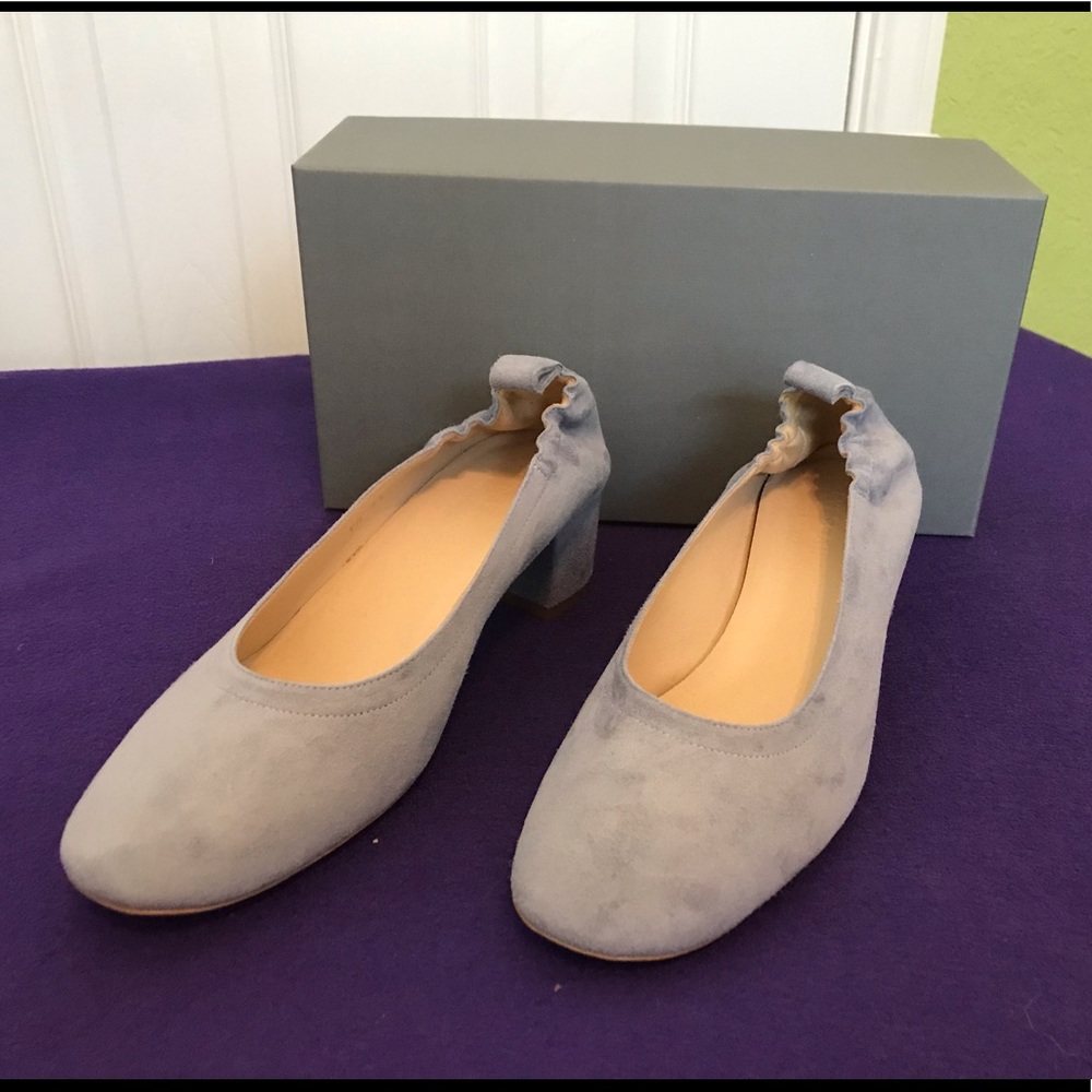 Everlane - The Day Heel - Blue Suede